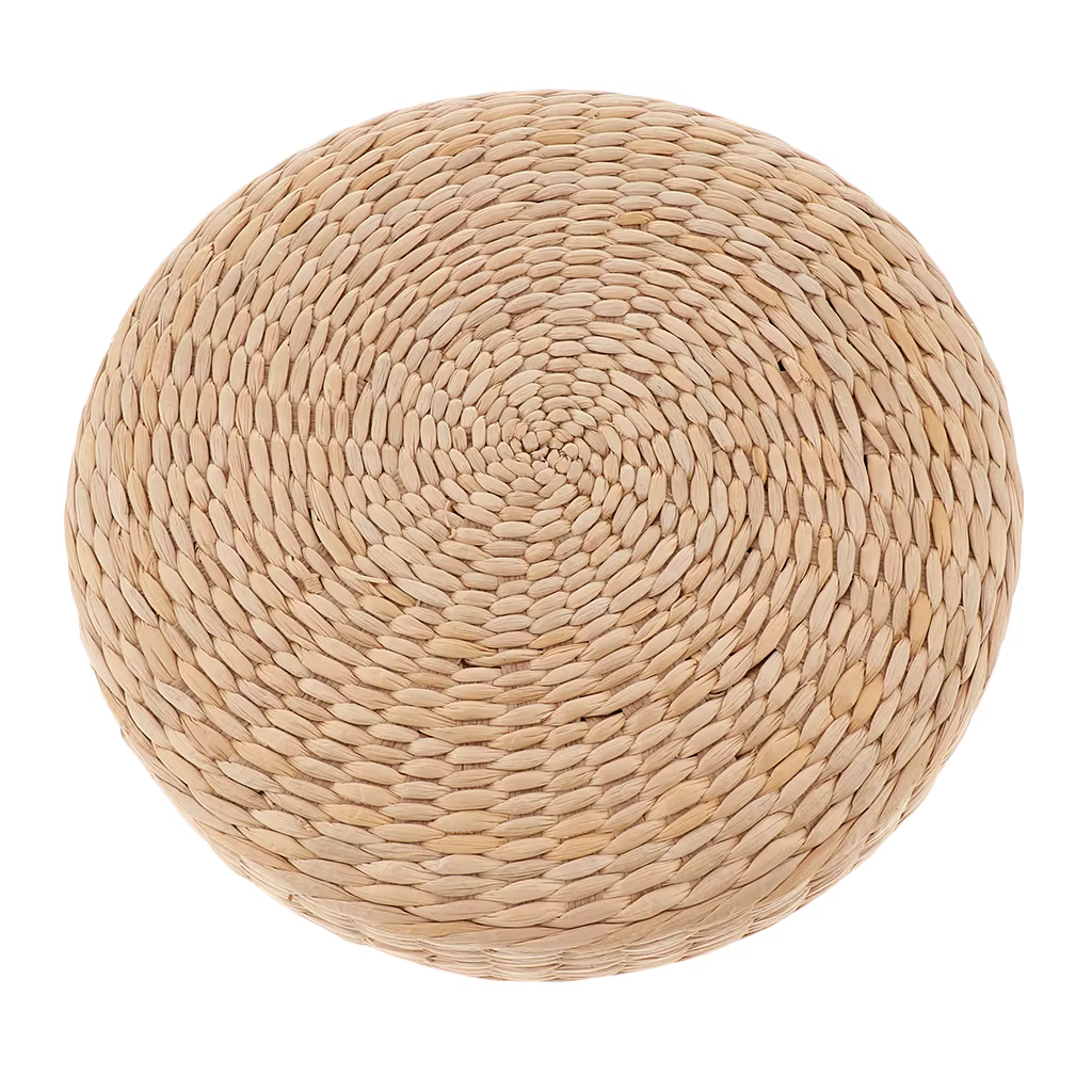 Coussin de paille japonais de 12 pouces, coussin de sol Tatami, oreillers de méditation, coussin de 