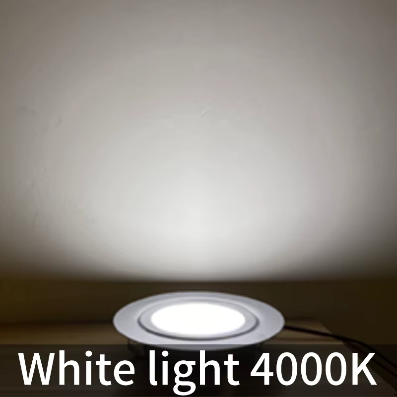 Spot Lumineux LED Ultra-Mince Encastrable pour le Plafond, Idéal pour une Cuisine ou une Salle de Ba