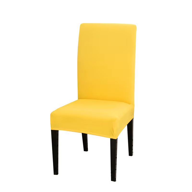 Housses de chaise en velours couleur unie, protège-sièges de bureau, housses universelles pour hôtel