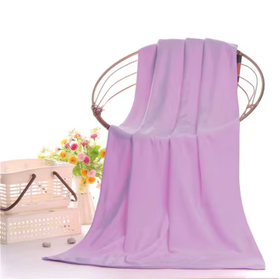 Serviette de Bain en Microcarence Extra Large, Épaisse, Sans Perte, Lisse, Douce, Double Face, vacca