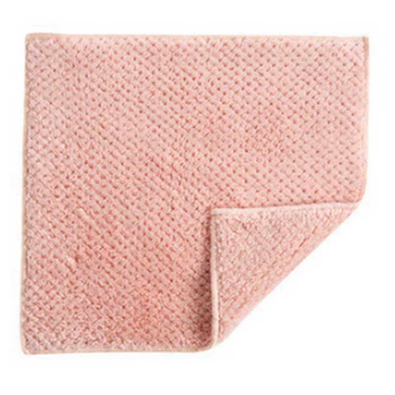 Super absorbant propre tissu corail polaire cuisine propre serviette rose clair bleu clair Beige 3 c