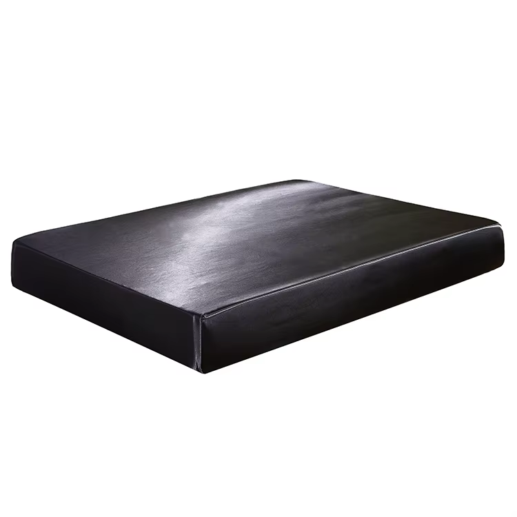 Drap-housse en Satin de soie sur élastique, couleur unie, protection de matelas, draps sur bande éla