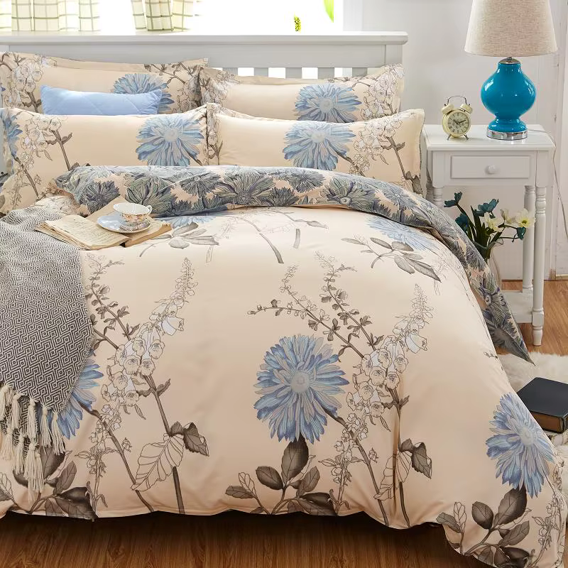 Home MER-Parure de lit avec drap et taie d'oreiller, ensemble de literie avec couverture athlon