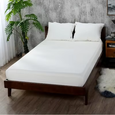 Drap-housse ajusté souple avec bande élastique pour le lit,housse de couverture résistant à la décol