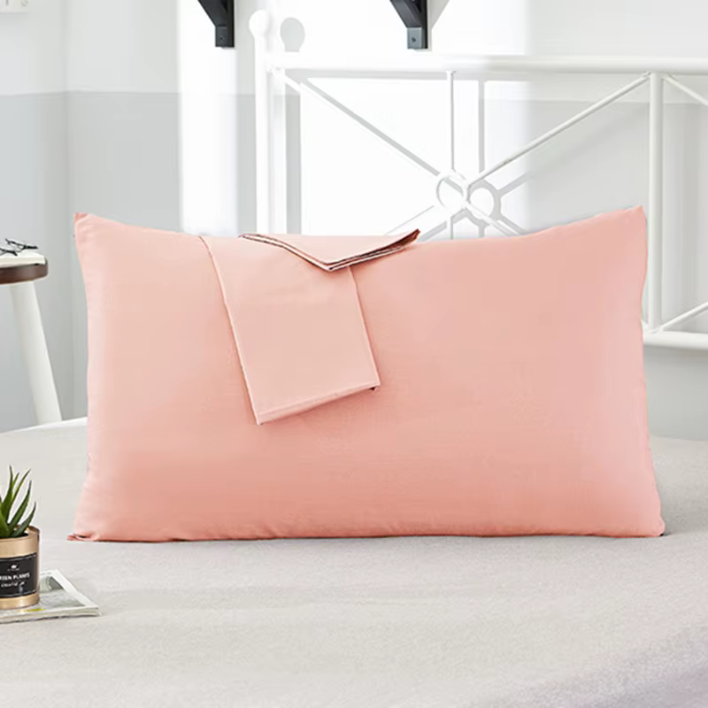 Taie d'oreiller de haute qualité, couleur unie, enveloppe Simple, housse de coussin en pur coton