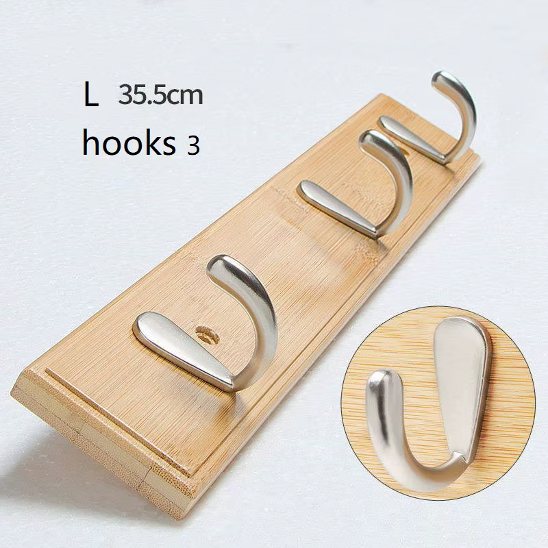 Crochets muraux en bois pour vêtements, 3/4/, pour porte-serviettes et vêtements, pour la décoration