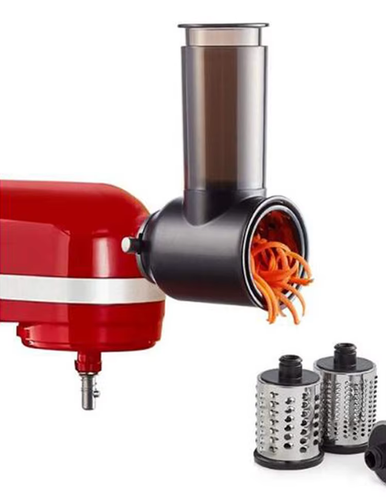 Accessoire trancheuse/broyeur pour mélangeurs sur socle KitchenAid, comme accessoire hachoir à légum