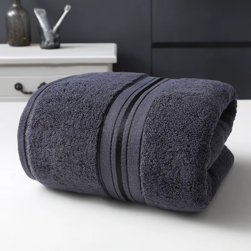 90X180 cm 100% coton égyptien Les grandes serviettes de bain et les serviettes pour le visage sont d