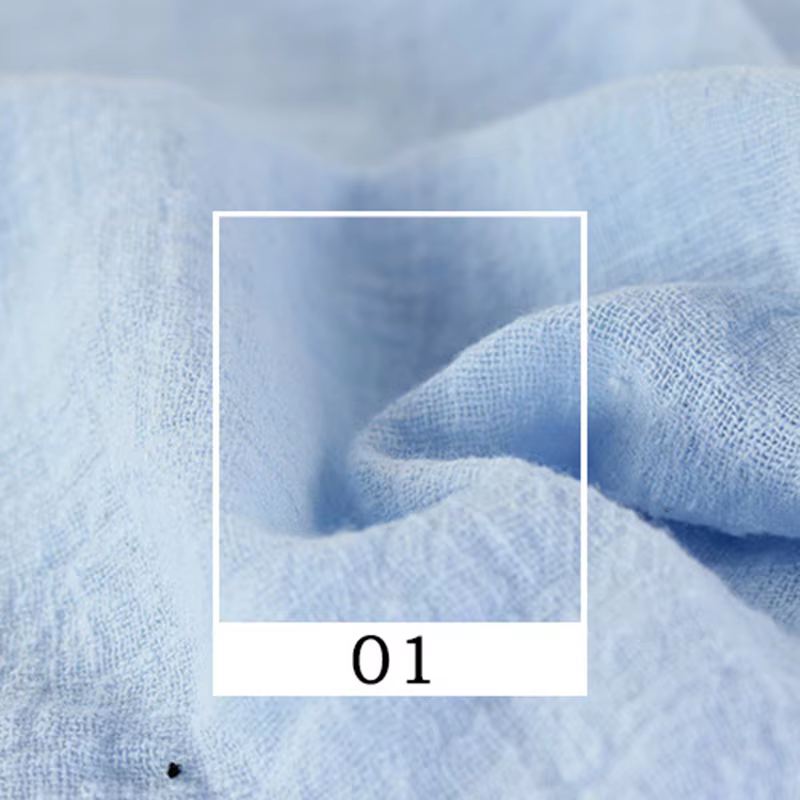 Tissu en coton et lin doux, matière organique, lin naturel pur pour coudre des vêtements faits à la 