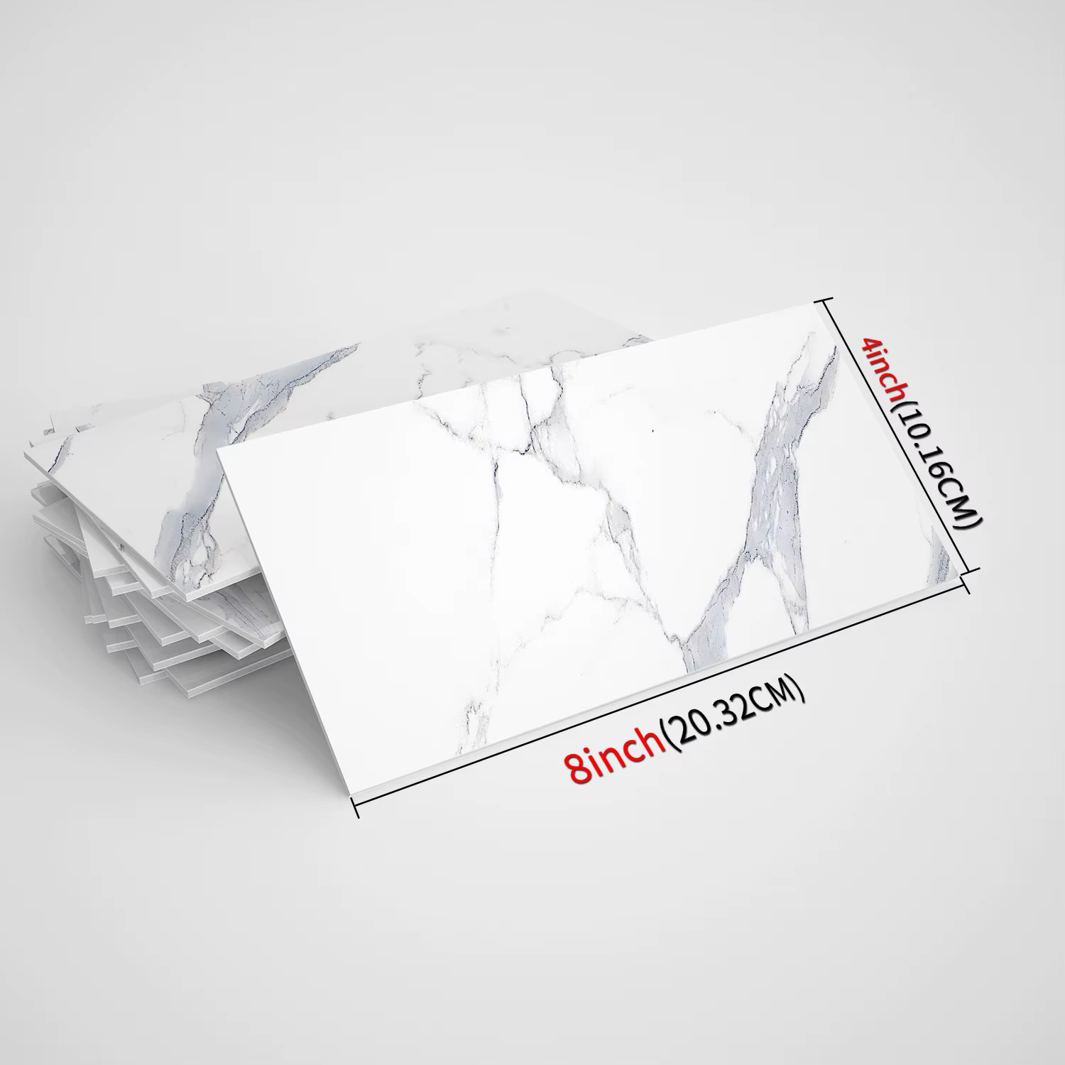 Autocollants de carreaux de marbre Imitation mousse 3D, autocollants muraux auto-adhésifs imperméabl