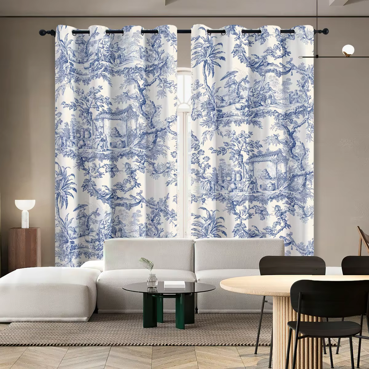 Rideaux Toile occultants à 2 panneaux pour chambre à coucher, draperies de 84 pouces de longueur, To