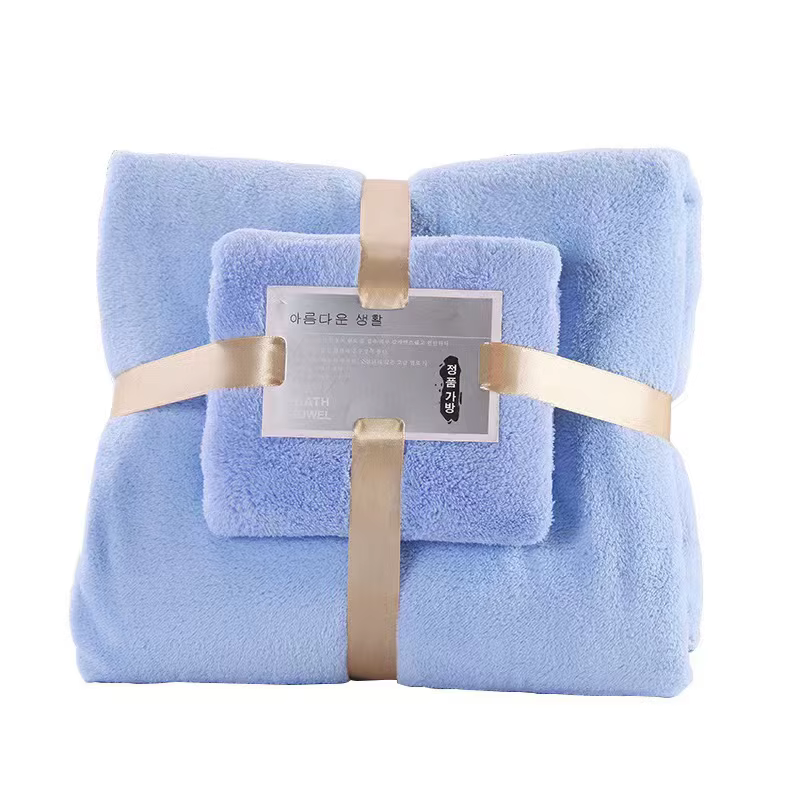 Ensemble de serviettes de bain en velours pour adultes, super doux, absorbant 402, lieux à séchage r