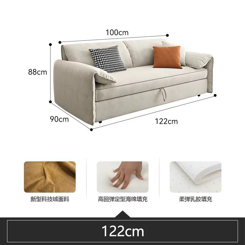 Coussins canapés De couchage rangement blanc pliant canapés doubles salon lit confortable Sillones P