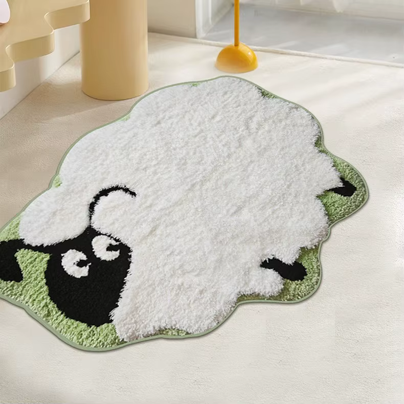 Tapis de guérison mignon pour animaux de compagnie, mouton 5D pour enfants, salon, Imitation cachemi