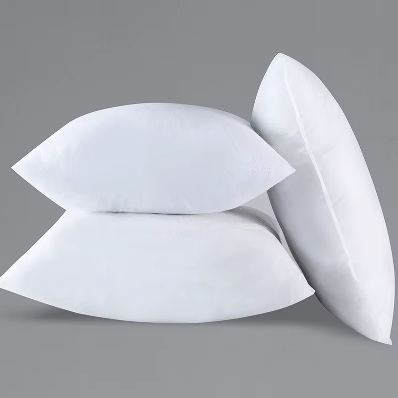 Noyau de coussin blanc classique de couleur unie, 30x50cm 45x45cm 50x50cm, oreiller de tête doux, re