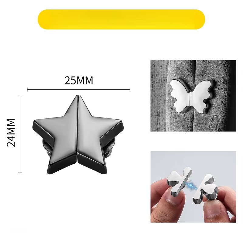 Attaches magnétiques robustes pour rideaux, sans trace, installation sans outil, durables et réutili
