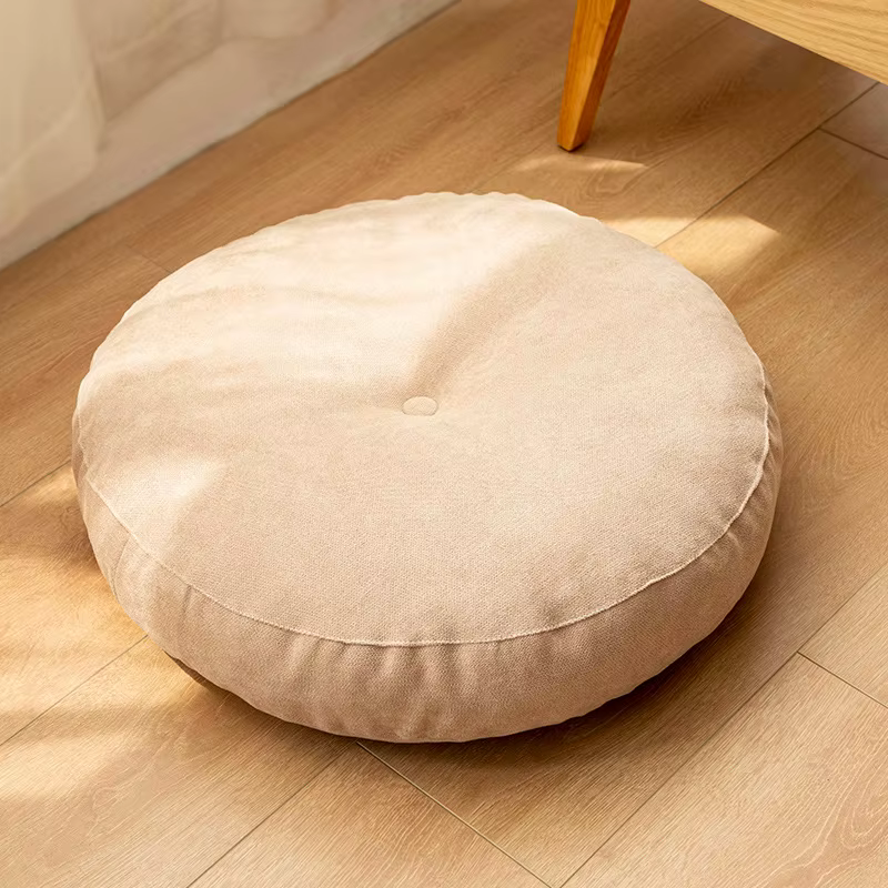 Inyahome grands coussins de sol oreiller de siège rond pour adultes enfants coussin de méditation ép