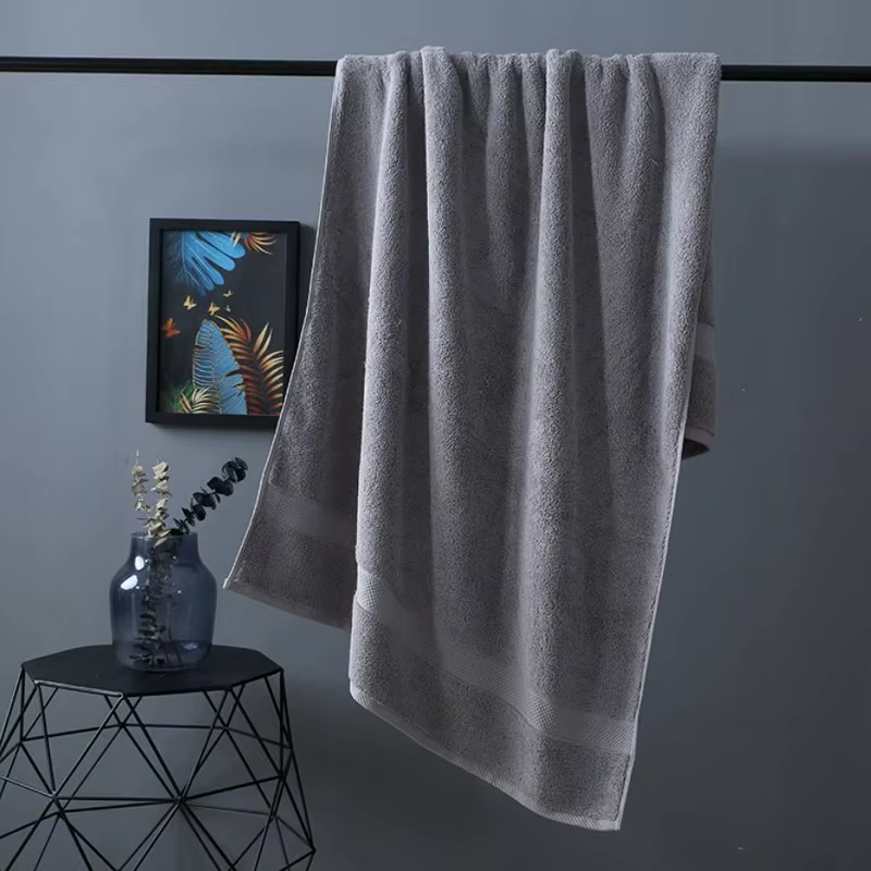Serviette de Bain en Coton pour Adulte, Douce et Absorbante, Grande Serviette de Plage, Hôtel, Spa, 