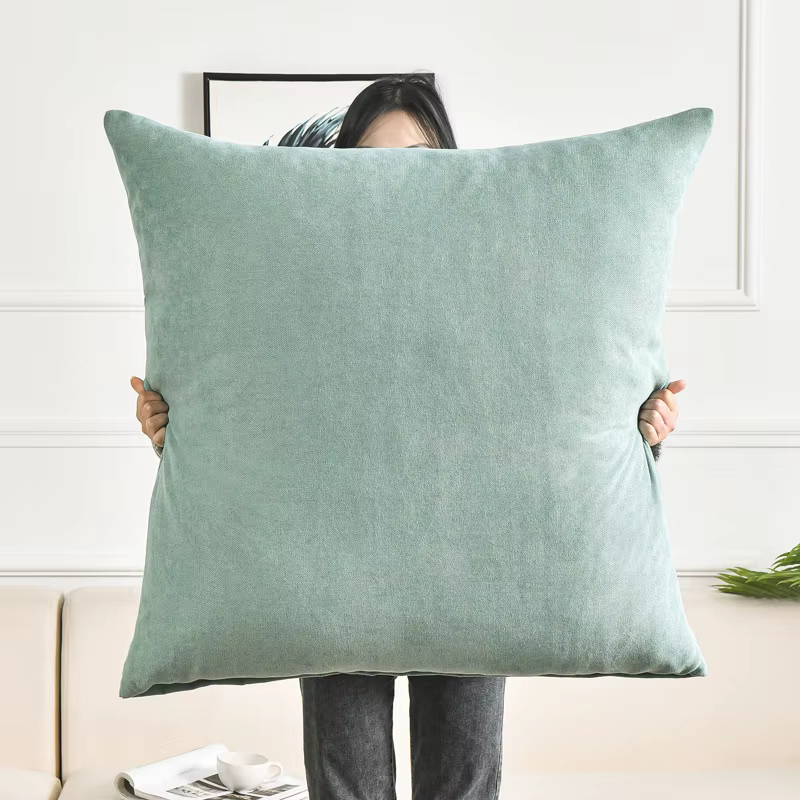 Housse de coussin grande taille 50x50/60x6 0/80x80CM, taie d'oreiller solide pour salon, canapé, déc