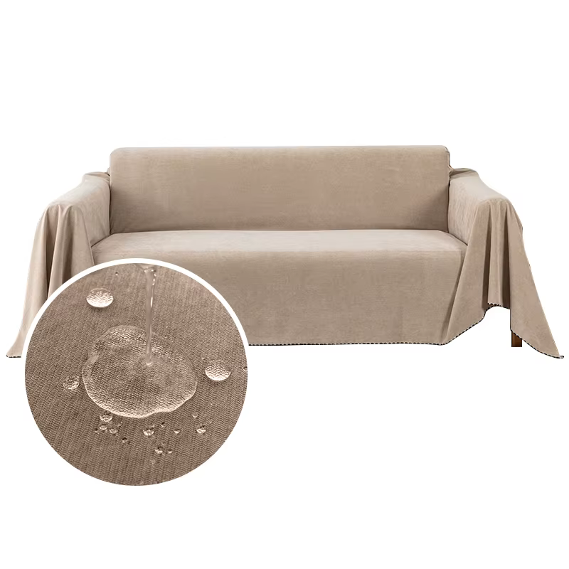 Couverture de canapé imperméable, polyvalente, couleur unie, housse de meubles, tissu Durable, Anti-