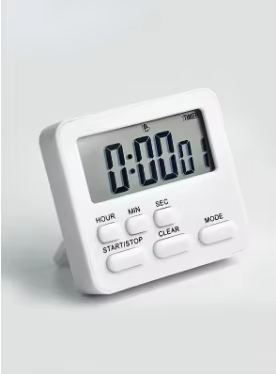 Réveil numérique avec affichage, minuteur de cuisine, chronomètre de sommeil, horloge de maison, com