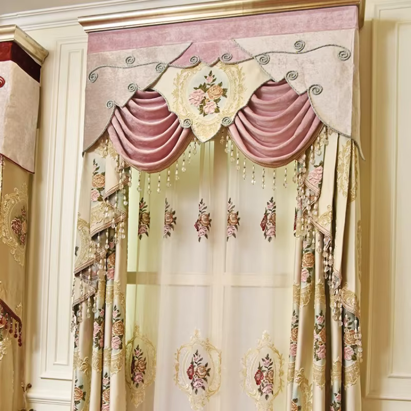 Rideau en tissu ombré pour salon, chambre à coucher, Style européen, nouveau soulagement, rideau Ver