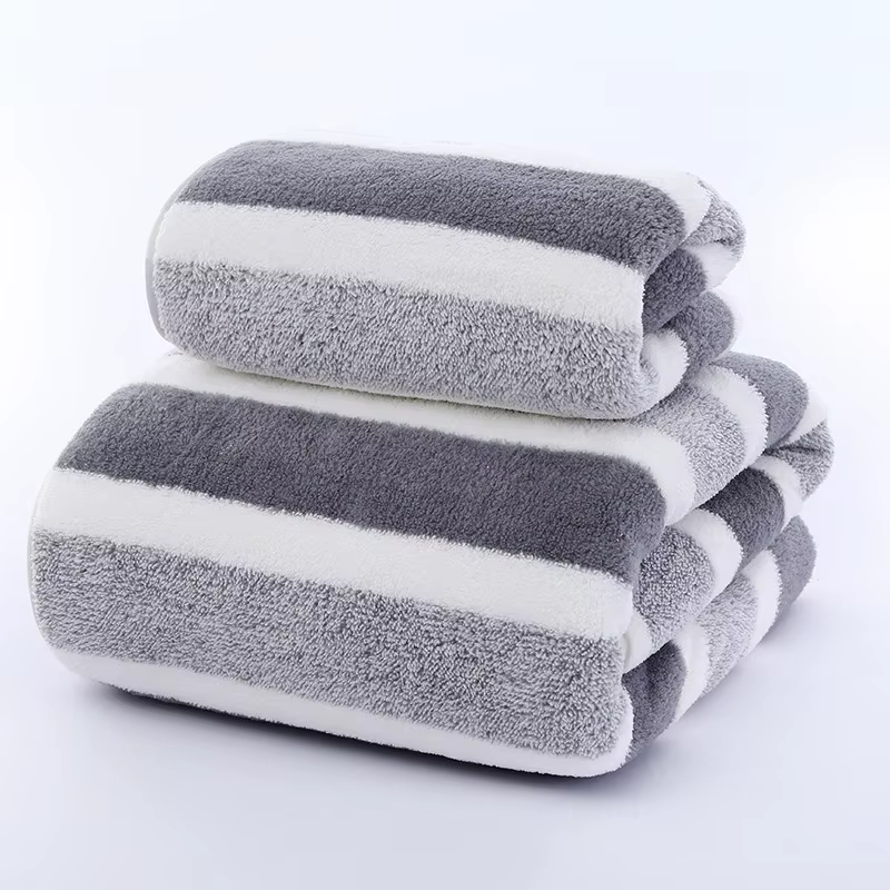 Ensemble de serviettes de bain - Serviette de bain 70x140cm, serviette de toilette/lingettes, microf