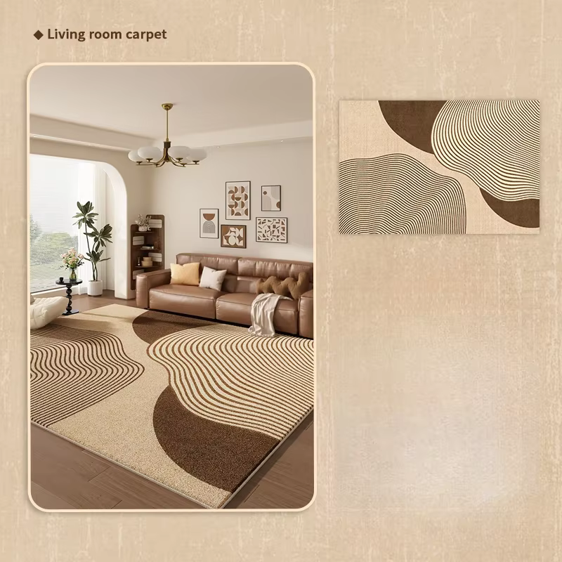Tapis de Style rétro français pour chambre à coucher, tapis de sol moelleux et doux pour salon, gran