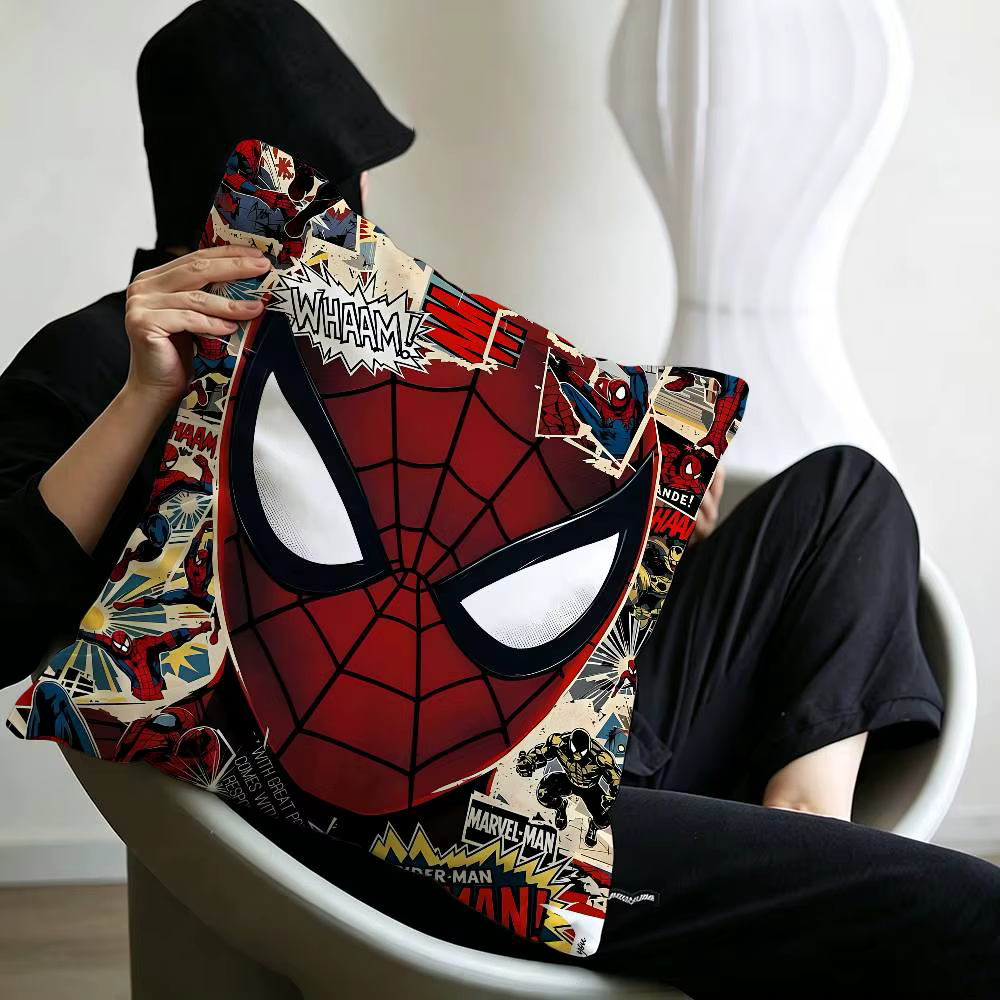 Housse de coussin imprimée Movie S-Spider COOL Man CLASSIC, taie d'oreiller décorative pour canapé
