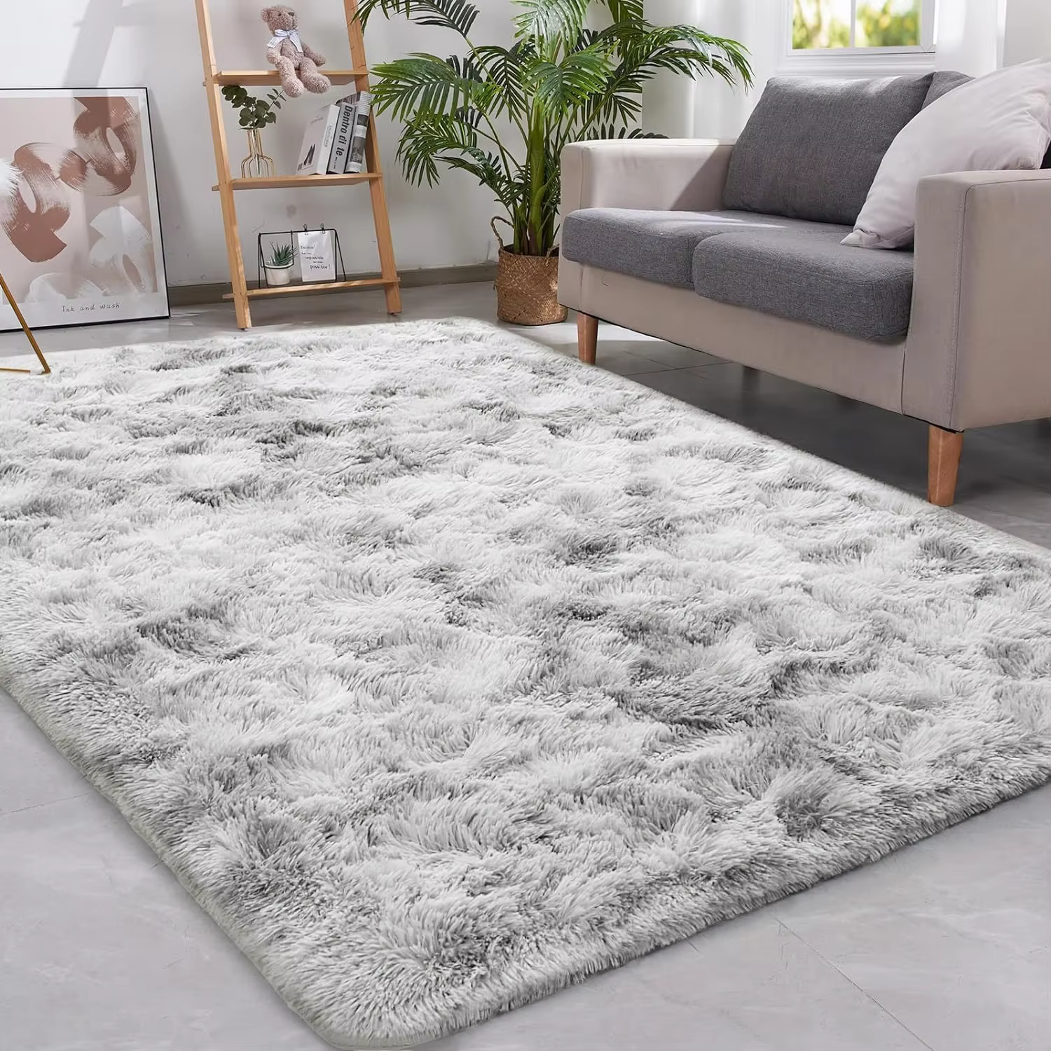 VIKAMA – tapis de salon, coussin doux et moelleux pour chambre d'enfant, tapis de sol en peluche ant
