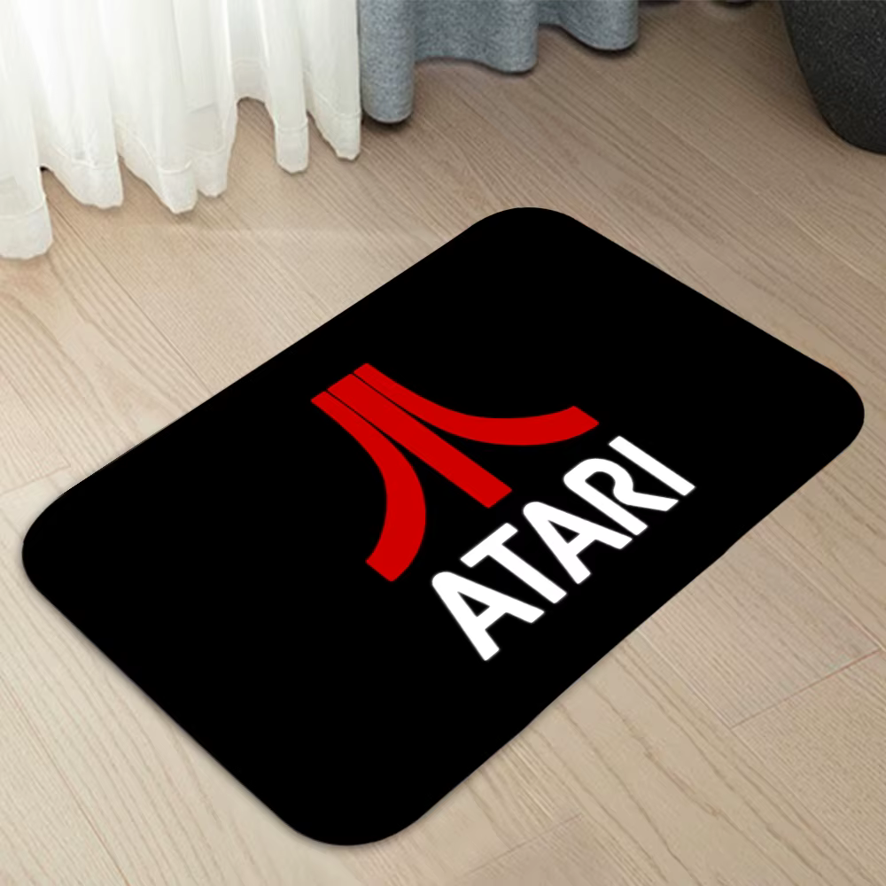 Atari logo paillassons maison tapis porte d'entrée tapis décor moderne tapis salle de bain tapis 256