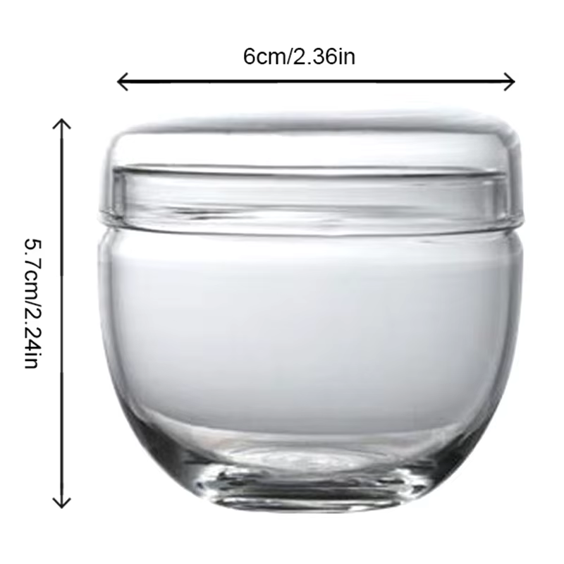 Petit pot en verre avec couvercle, récipient à sucre, bouteilles de stockage de cuisine, pots en ver