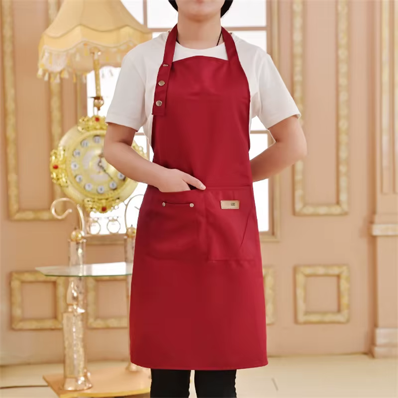 Tabliers de cuisine en toile à la mode pour femmes et hommes, tablier de travail de Chef pour gril, 