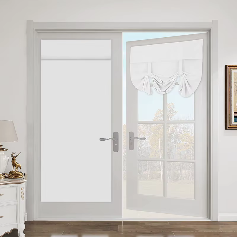 Rideaux de fenêtre de porte faciles à installer, panneau de porte pour verre, stores de porte frança