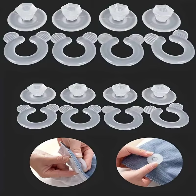 Clip de fixation pour drap de lit, 8 paires, housse de couette, boucles de couverture antidérapantes