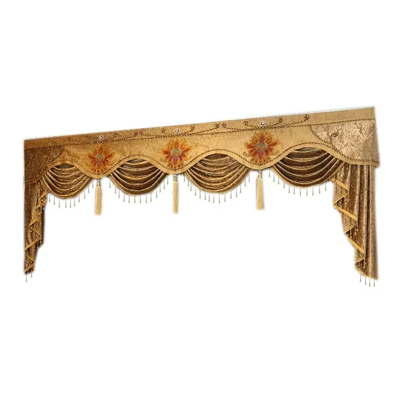 Rideaux de fenêtre élégants sur mesure pour salon, cantonnière de chambre, salle à manger, chambre à