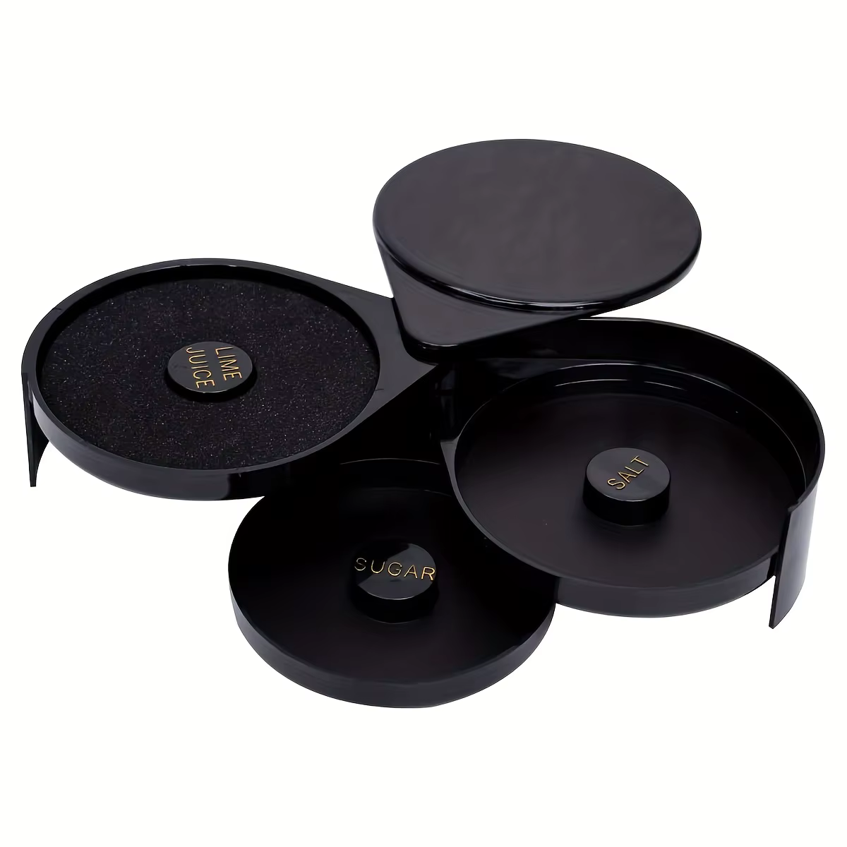 Outil de barman pour tondeuse en verre à barre à 3 niveaux avec 3 plateaux pivotants pour tondeuse à