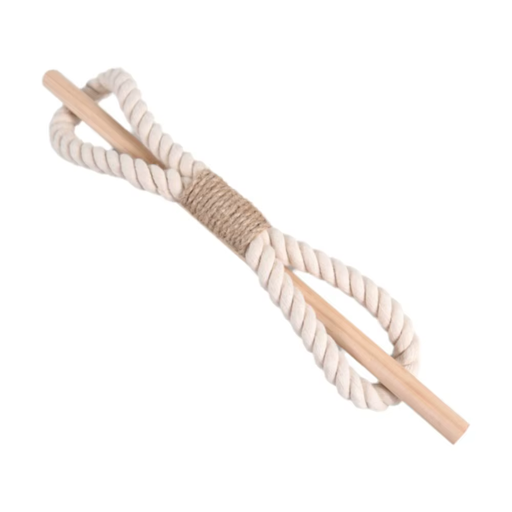 Attache de rideau en bois massif, corde décorative faite à la main, boucle de rideau portable, attac
