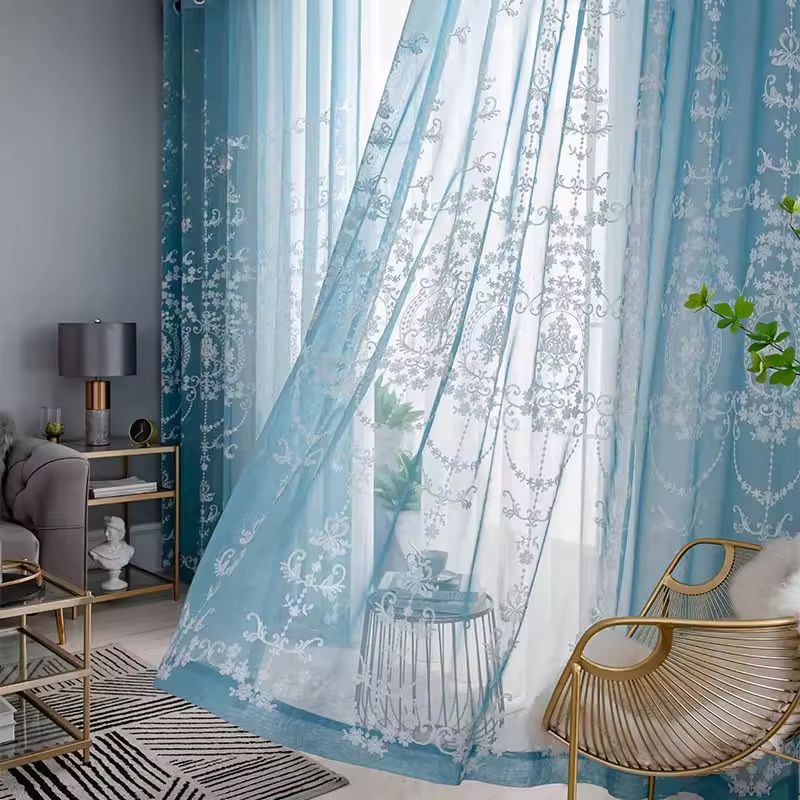 Rideaux blancs privés transparents pour chambre à coucher, salon, Protection solaire, écrans de fenê