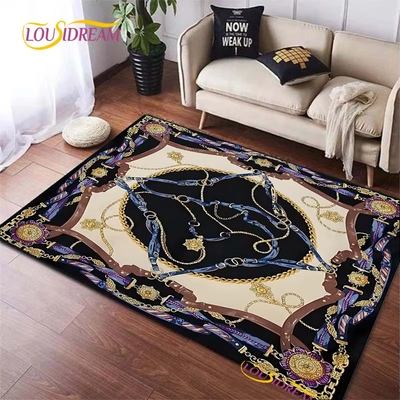 Tapis cheval au galop ethnique pour salon, chambre à coucher, porte de cuisine pour enfants, tapis d