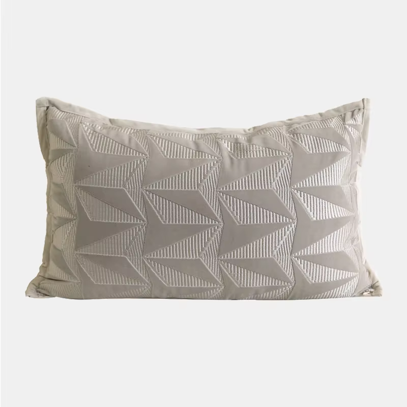 Housse de coussin Texture couleur café gris clair, taie d'oreiller moderne et légère, de luxe, simpl