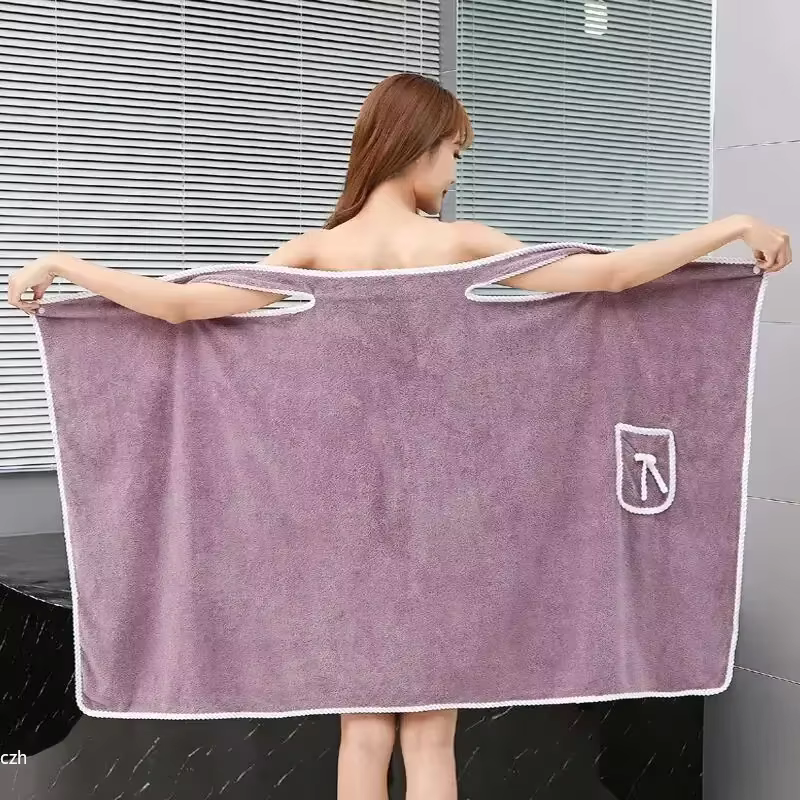 Serviettes de bain pour femmes et filles, peignoirs de bain portables à séchage rapide pour la plage