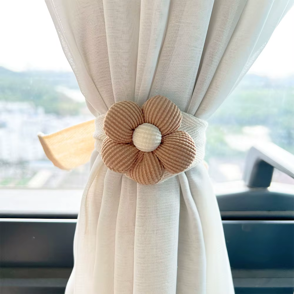 Embrasse de rideau d'ours de fleur pour la décoration de la maison, clip de rideau de fenêtre, suppo