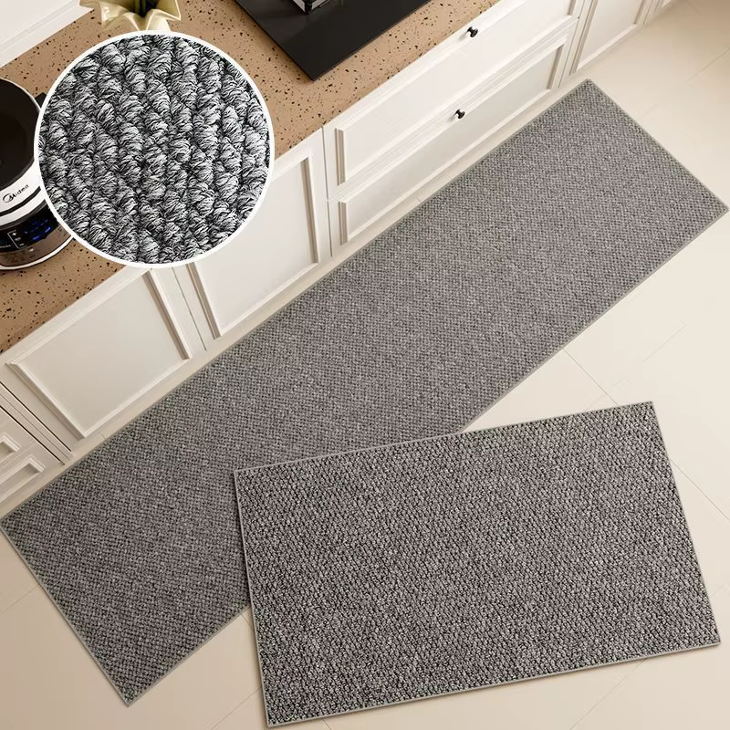 Tapis de sol de cuisine minimaliste coréen, antidérapant, résistant à l'huile, effaçable, imperméabl