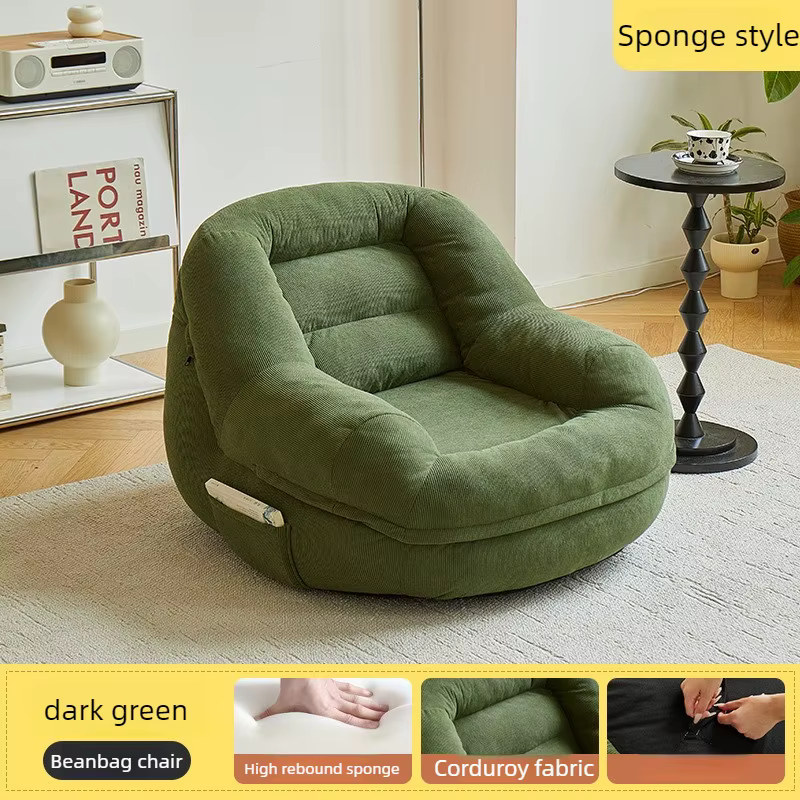 Canapé confortable en forme de pouf pour salon, canapé 1 place, fauteuil relaxant, pouf pour chambre