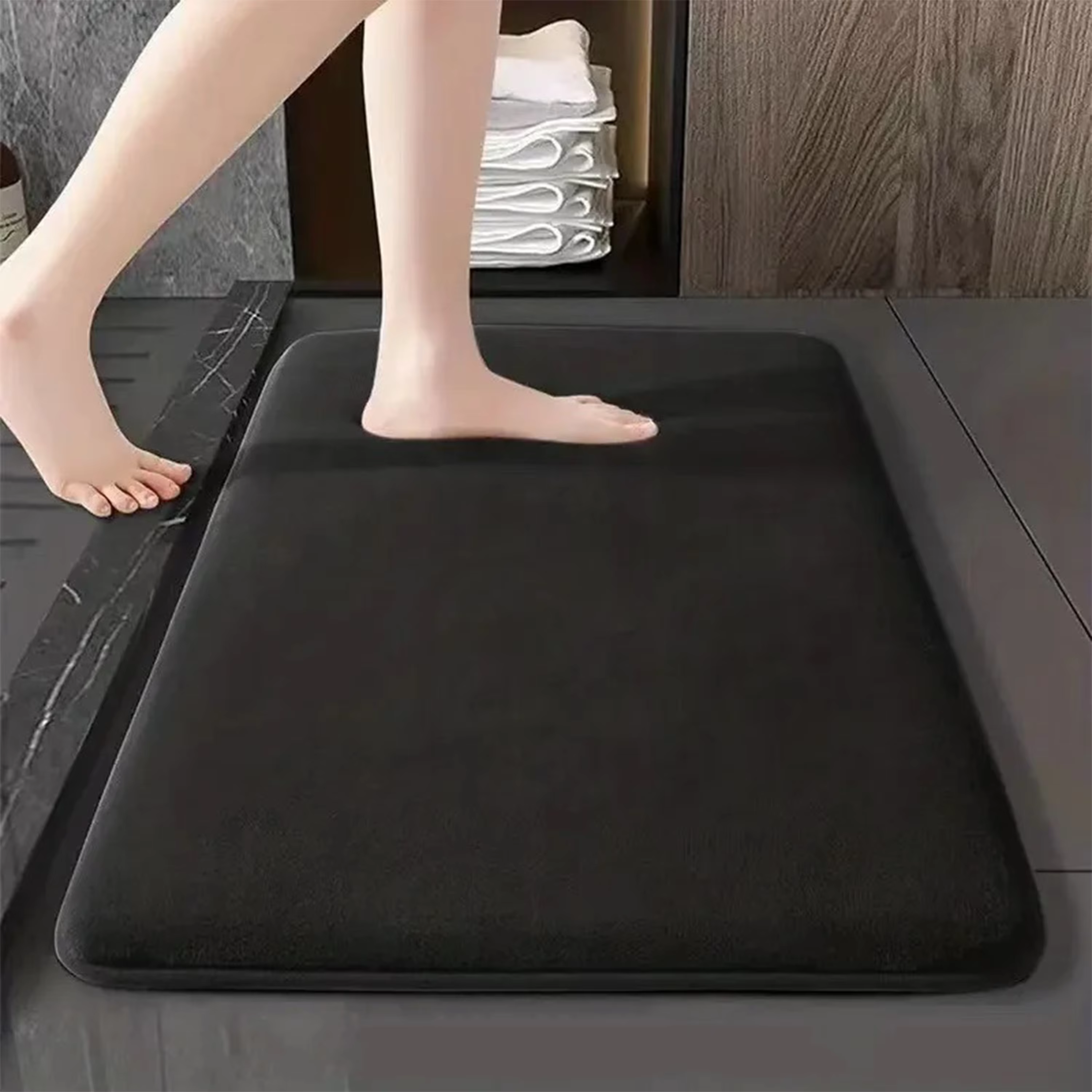 Tapis de sol antidérapants doux et à séchage rapide pour salle de bain, faciles à nettoyer, tapis de