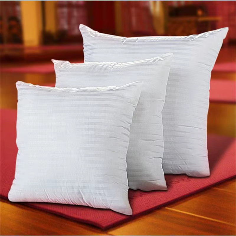 Coussin carré blanc en coton PP doux de 35/40/45/50/60 cm, garniture pour coussin de canapé ou chais