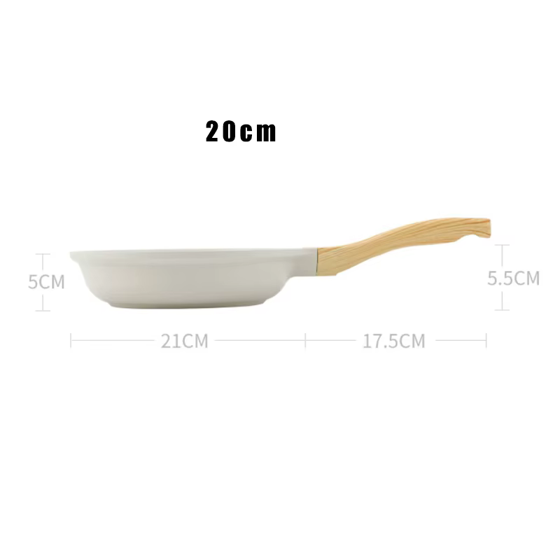 Poêle à frire Durable Wok, Pot en céramique antiadhésif, cuisinière à gaz à Induction, ustensiles de