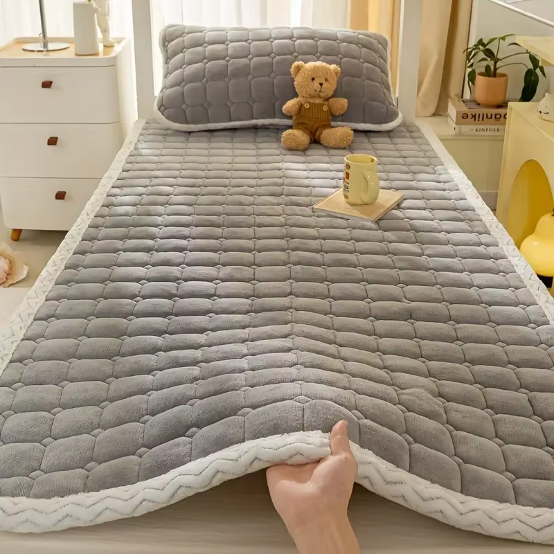 Coussin de matelas en velours de lait, protection de literie douce et respirante, taille Queen, hous