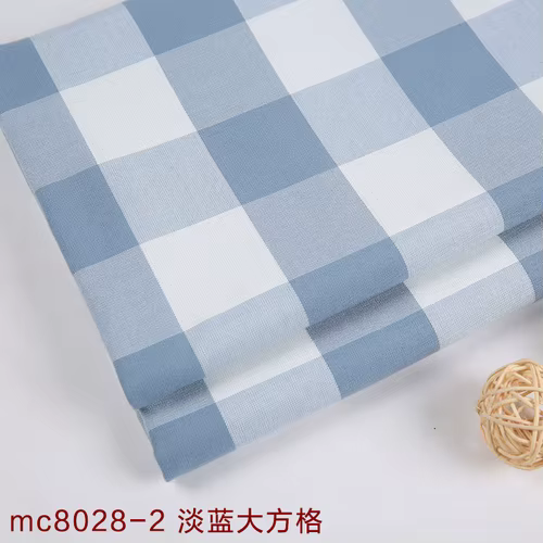 Tissu en lin de coton à carreaux au mètre, housses de canapé stère solutions, nappe, rideaux, bricol